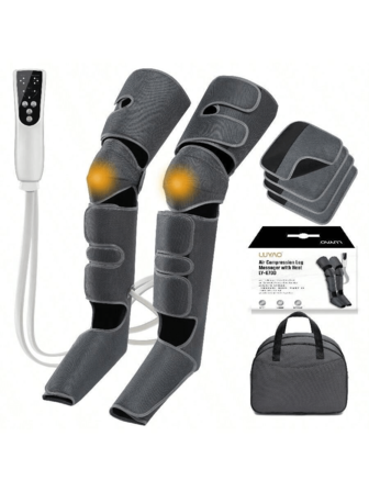 Electric Air Compression Leg Massager, Air Pressure Foot & Calf Heating Wrap With Handheld Controller, Muscle Relaxation & Relief, New Year Gift