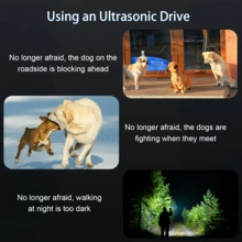 1 Pc, Ultrasonic Dog Repellent Rechargeable Ultrasonic Dog Bark Deterrent With Digital Display - Portable Anti-Barking Training Device For Indoor Outdoor Use, Effective Behavior Aids To Stop Barking And Correct Bad Habits In Dogs,Daily Use