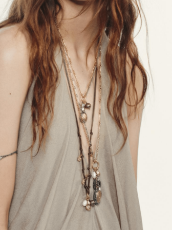 1pc New Handmade Multi-Layer Woven Pendant Bohemian Style Fashion Necklace For Women, Autumn/Winter