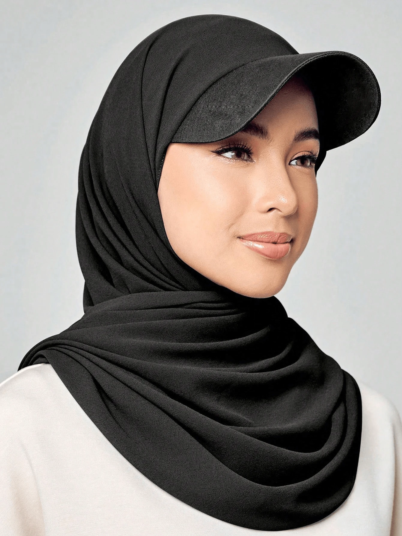 1 pieza Sombrero de béisbol/gorra/turbante de unicolor de estilo clásico de moda casual y versátil para mujer de estilo árabe/medio oriental, adecuado para verano y otoño, proporciona protección solar para vestir