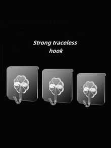 30 خطاف شفاف قوي اللصق، بدون الحاجة إلى ثقب، خطاف لا يترك آثار قابل للإزالة، قوي اللصق، شفاف، مقاوم للماء، مقاوم للصدأ، مناسب للملابس والقبعات والأواني والأحذية والإكسسوارات والأدوات المنزلية والحقائب والمطبخ والحمام وغرفة المعيشة وغرفة النوم وتعليق الحائط، رف تخزين متعدد الاستخدامات، مناسب لجدران الغرف والأبواب والخزائن