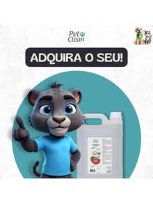 Shampoo Sabonete Coco Líquido 5 L para Cachorro Cães e Gatos Pet Clean - Rende Muito
