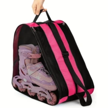 Unisex Handheld Wheeled Luggage, 3-Layer Large Capacity Skating Shoes Storage Bag, With Adjustable Shoulder Strap, Lightweight And Spacious, Suitable For Storing Ice Skates, Inline Skates And Quad Skates, Ideal Gift For Outdoor Sports And Skateboarding Enthusiasts. Shoe Bag Travel Storage Drawstring Shoe Cover Portable Dust-Proof Unisex Packing Bag, Essential For Travel, Cruise And Vacation - Multicolor - View 4