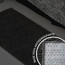 Classic Oasis Non-Slip Soft Luxury Carpet Runner For Hallway And Bedside Decoration - Màu xám đen - Xem 3