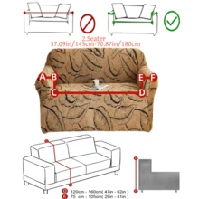 1 件阳离子柔软毛绒面料防宠物沙发套，压花毛绒提花叶子设计，多种颜色，厚提花毛绒沙发套适用于 1/2/3/4 座沙发，秋冬 - 彩色 - 查看 14