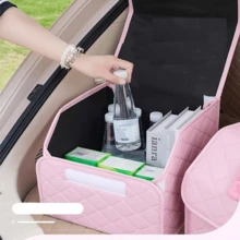 Foldable Multifunctional Storage Box With Bow Design, Suitable For Car Trunk And Home, Food & Toy Storage Box, Space-Saving