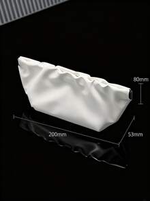 1pc Portable Spring Cloud-Shaped Eyeglasses Case, Large Capacity PU Leather Fashion Glasses Pouch, Women Fashion Storage Bag, Daily Use - Multicolor - View 7