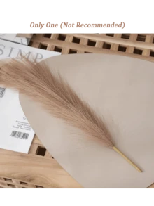 48/24 Pcs - Artificial Cattail, Deep Purple, Boho Decor, Fake Reeds, Tall & Fluffy, Artificial Flowers, Suitable For Autumn Vase Filler, Farmhouse Home Kitchen Boho Decor, Room Decor, Wedding Party Decor, Valentine's Day, Graduation Gift, Autumn Decor, Fall, Artificial Plants - Multicolor - View 7