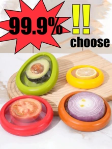 1 pieza/4 piezas Caja de almacenamiento de frutas, contenedores de almacenamiento de silicona para frutas, Conservador de aguacate para refrigerador, Recipientes de almacenamiento reutilizables para refrigerador, Conservadores de cebolla, Almacenamiento de frutas y verduras para cebolla, tomate, limón, patatas, Soporte reutilizable para almacenamiento de alimentos, Vainas de estiramiento frescas para conservador de alimentos