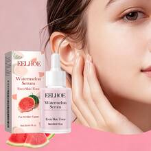 EELHOE Watermelon Nicotinamide Facial Serum - & Brightening Face Essence With Vitamin C, Fragrance-Free For All Light Beige Types, Skincare Routine, Sleek Bottle Design, Niacinamide Serum - 粉色 - 查看 3