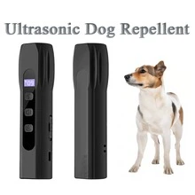 1 Pc, Ultrasonic Dog Repellent Rechargeable Ultrasonic Dog Bark Deterrent With Digital Display - Portable Anti-Barking Training Device For Indoor Outdoor Use, Effective Behavior Aids To Stop Barking And Correct Bad Habits In Dogs,Daily Use