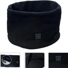 1 pieza Cuello de punto para hombre con forro térmico, bufanda calefactable cuello calentador a prueba de viento, máscara facial para esquí; Cuello calentador de bufanda para hombre - Negro - Ver 3