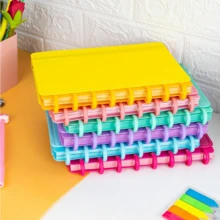 Smart Notebook A5 / B5 / A4 With Removable Discs 80 Sheets - Blue, Pink, Light Pink, Green, Lilac And Black - 薄荷綠 - 查看 2