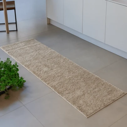 Tapete Passadeira Antiderrapante Pelo Macio Luxo Decoração para Corredor e Beira de Cama Classic Oásis