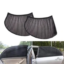 4pcs Fashionable Car Window Sunshades - Breathable Mesh Design For Side And Rear Windows; Use Our High-Quality Sunshade Panels To Cool Down Your Beloved Car! - 4pcs - View 5