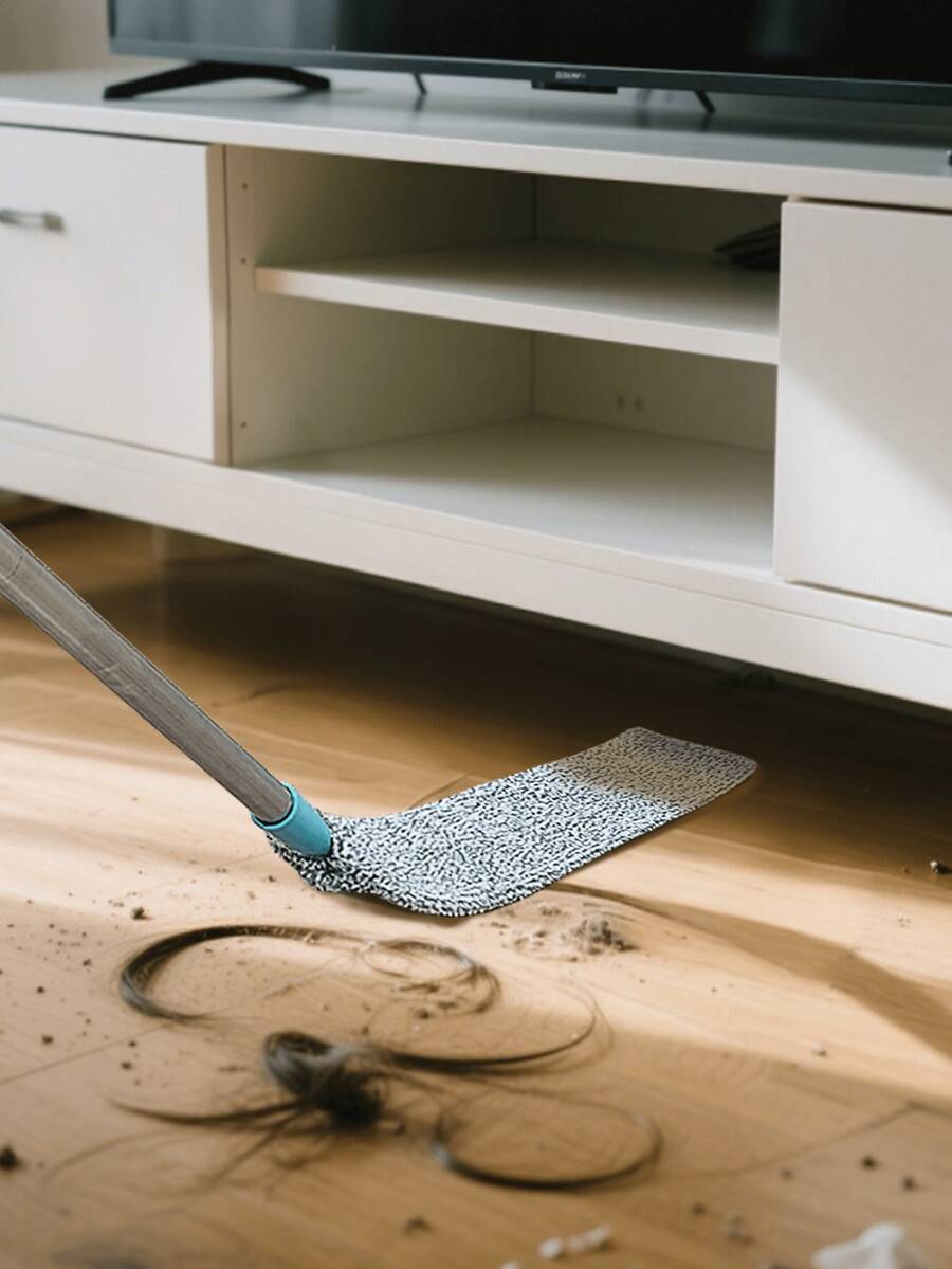 1pc Bed Bottom Cleaning Artifact Crevice Cleaning Electrostatic Dust Removal Duster Sweep Bed Bottom Dust Cleaning (Due To Different Batches, The Design And Color Of The Handle Plastic Parts May Vary. We Apologize For Any Inconvenience Caused.) - Blue - View 1