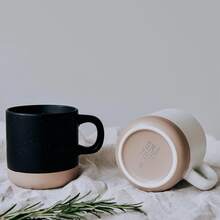 Personalized Ceramic Mug With Your Text, Stoneware Mug With Custom Engraving And Unglazed Base, Individual Coffee Mug Made Of Porcelain Stoneware, Unique Handmade Gift Mug For Teachers And Personalized Coffee Drinkware - Mug - View 3