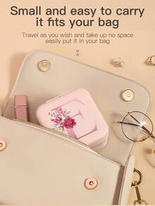 1 Pc A-Z Letter Jewelry Box Ring Storage Box Necklace Storage Box Gifts For Girls Bridesmaid Gifts Mom Gift Ideal Gift White Jewelry Box Pink Jewelry Box