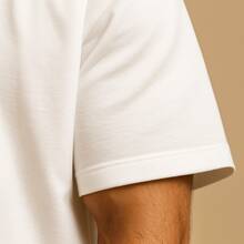 Oversized Streetwear Challenge T-Shirt With Boxing Gloves Print For Men - 白色 - 查看 3