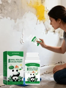 White Repair Paint, Home Wall Repair Paste, Graffiti & Mildew Stain Cover Repair Paint, Wall Renovation Filler Paint, Large Capacity Can Cover Various Wall Stains, Suitable For Repairing Small Areas Of Damage In Homes, Schools, Hotels, Offices And Other Buildings, As Well As DIY Graffiti Art Creation And Public Space Signage.