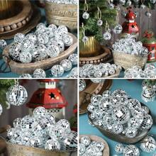 Holiday Decoration Ball, Disco Ball Mirror Multiple Sizes Cool And Interesting Silver Hanging Holiday Disco Ball - Large Party Decoration Design Mirror Ball Hanging Disco Lighting Ball Suitable For DJ Club Party Wedding Holiday Decoration Disco Ball 1pc, Christmas Decorations, Room Decorations. Home Decor