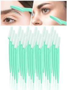 مجموعة 30/12/6/3/1 أداة تشذيب الحواجب الخضراء، ماكينة حلاقة، أدوات تقشير وإزالة الشعر، مجموعة ماكينة حلاقة الوجه والحواجب ذات المقبض الطويل والشفرات والغطاء الواقي، أدوات تجميل للنساء، مناسبة للاستخدام اليومي أو السفر، سعر معقول، هدية عيد الميلاد، مستحضرات تجميل، أدوات مكياج، رخيصة وجيدة، هدية، هدية للنساء، هدية عيد الميلاد