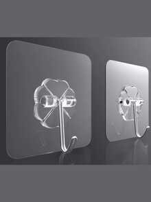 30 خطاف شفاف قوي اللصق، بدون الحاجة إلى ثقب، خطاف لا يترك آثار قابل للإزالة، قوي اللصق، شفاف، مقاوم للماء، مقاوم للصدأ، مناسب للملابس والقبعات والأواني والأحذية والإكسسوارات والأدوات المنزلية والحقائب والمطبخ والحمام وغرفة المعيشة وغرفة النوم وتعليق الحائط، رف تخزين متعدد الاستخدامات، مناسب لجدران الغرف والأبواب والخزائن