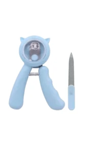 2pcs Stainless Steel Cat Nail Clipper, Anti-Splash Round Hole Pet Nail Trimmer