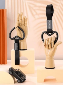 1Pc Rings Heart Shaped Car Handle Straps Drift Charm Rear Bumper Warning Ring Decor Subway Bus Broken Heart Handle For Car Interior