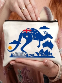 Fun Makeup Bag, Australian Theme Lightweight Makeup Bag,Canvas Charger Cable Storage Bag - Non-Waterproof ,Australian Small Animal Series Print Bag, Portable Zipper Makeup Bag With Vibrant Australian Illustrations, Portable Toiletry Bag, Travel Makeup Bagtravel Essentials For Vacation Summer Holiday Back To School School Stuff Bag For School Travel Bag For Women Makeup Bag For Travel - Multicolor - View 17