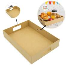Surprise Breakfast Tray Box (30x40cm) 6 Pieces - Camel - View 3
