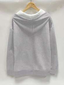 欧美大码保暖女装秋冬版纯色毛绒拉链口袋基本款夹克