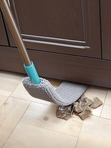 1pc Bed Bottom Cleaning Artifact Crevice Cleaning Electrostatic Dust Removal Duster Sweep Bed Bottom Dust Cleaning (Due To Different Batches, The Design And Color Of The Handle Plastic Parts May Vary. We Apologize For Any Inconvenience Caused.) - Blue - View 4