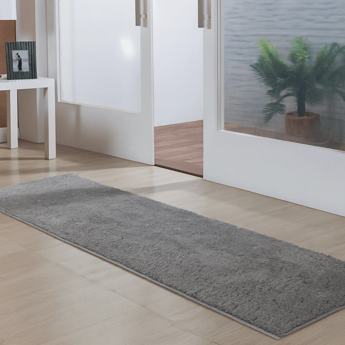 Classic Oasis Non-Slip Soft Luxury Carpet Runner For Hallway And Bedside Decoration - 灰色 - 查看 1