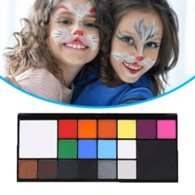 Bộ 18 màu màu nước, C, Thêm nước để sử dụng, Có cọ vẽ, Thích hợp cho Halloween, Giáng sinh, Trang điểm Halloween, Vẽ tranh tiệc tùng, Hóa trang, Biểu diễn sân khấu, Tốt nghiệp, Lễ hội hóa trang, Lễ Phục sinh - JHP050 - Xem 4