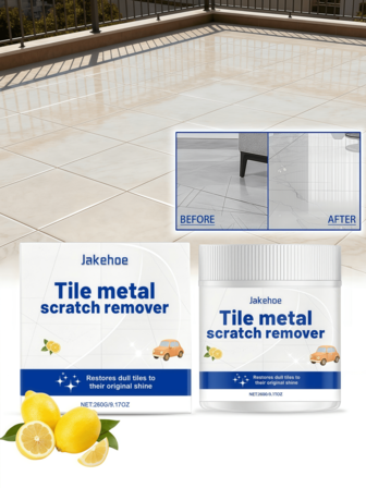 瓷砖划痕去除清洁剂，家用清洁剂，适用于客厅、浴室瓷砖磨损和锈渍，恢复光泽