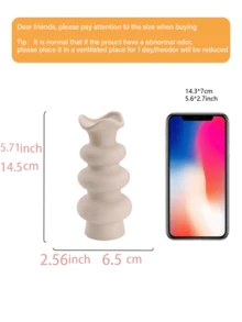 1pc Wave-Shaped Vase, Minimalist Home Decor For Tabletop, Living Room Or Entryway, Aesthetic Flower Holder For Summer Styling, Housewarming & Birthday Gift