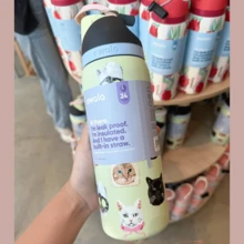 Insulated Stainless Steel Water Bottle With Straw, Sports Water Bottle, Great For Travel, 24oz/32oz - Nhiều màu - Xem 15