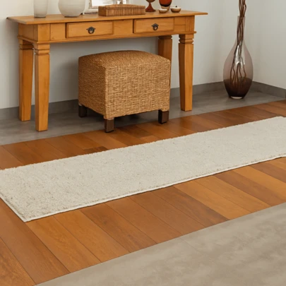 Tapete Passadeira Antiderrapante Pelo Macio Luxo Decoração para Corredor e Beira de Cama Classic Oásis