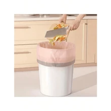 Thick & Durable Trash Bags 50-Pack Polyethylene Material For Bathroom Use Strong Enough For Wet Waste Ideal For Keeping Bathroom Clean Loved By Households (Pink)