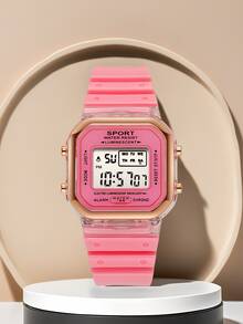 This Unicorn-Shaped Small Square Electronic Watch Is Suitable For Students To Wear, And It Is A Multi-Functional Sports Digital Watch. It Is Very Suitable As A Commemorative Gift For Graduation Season, And Can Also Be Used As A Gift For Halloween, Christmas, Children's Day, Mother's Day And Other Festivals. - Multicolor - View 18