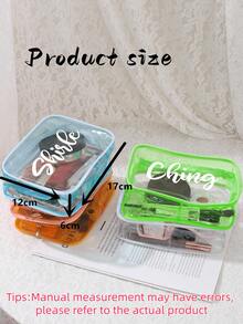 Bolsa de maquillaje transparente personalizada | Organizador de viaje personalizado para mamá y bebé | Bolsa de aseo transparente | Lindo regalo para mamá, niños y bebés - Multicolor - Ver 4