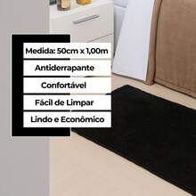 Classic Oasis Non-Slip Soft Luxury Carpet Runner For Hallway And Bedside Decoration - 黑色 - 查看 5