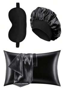 12件套睡眠护发工具套装,包含卷发棒、面部按摩器、1个枕套,适用于米色皇后套房,无需加热即可卷发,夜间卷发器,1个睡眠眼罩,女士面部按摩滚轮,发型设计,护发,卷发产品,美发配件,护发套装,美发工具套装,护发毛巾,适用于沙龙、酒店、运动、家居用品,毛巾,护肤干发毛巾 - 黑色 - 查看 14