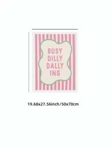 1幅无框忙碌闲逛粉白条纹不对称绿色轮廓墙艺术印刷海报，现代家居装饰，适用于客厅、卧室、公寓、宿舍房间装饰|房间装饰|趣味海报|墙面印刷品|礼品创意 - 彩色 - 查看 10