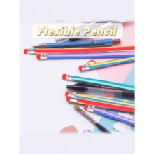5/10/20pcs Flexible Soft Pencils, Magic Bendable Pencils, Multi-Colored Fun Soft Pencils With Erasers, Perfect Gifts, Birthdays, Holidays, Christmas Party Gifts, Gift Bag Fillers, Perfect Party Favors