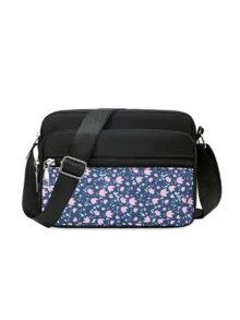 Solid Color Small Shoulder Bag, Multi Compartment Square Messenger Bag Commuting Fanny Pack, Versatile Mobile Coin Purse Retro Crossbody Bag, Lightweight Mini Satchel Purse Casual All-Match Storage Bags For Outdoor Travel