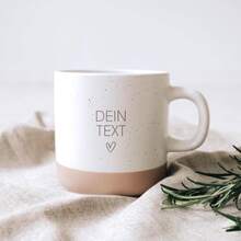Personalized Ceramic Mug With Your Text, Stoneware Mug With Custom Engraving And Unglazed Base, Individual Coffee Mug Made Of Porcelain Stoneware, Unique Handmade Gift Mug For Teachers And Personalized Coffee Drinkware - Mug - View 6