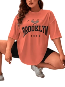 Women T-Shirts - 珊瑚粉 - 查看 14