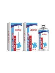 2pcs Epoxy Resin AB Glue Adhesive, Crack Filler For Ceramic, Pipe, Surface Repair, Strong Quick-Drying, Bonding Ceramic, Plastic, Stainless Steel, Wood, Metal, Stone, Waterproof, Heat-Resistant, Multi-Purpose Cold Welding Agent